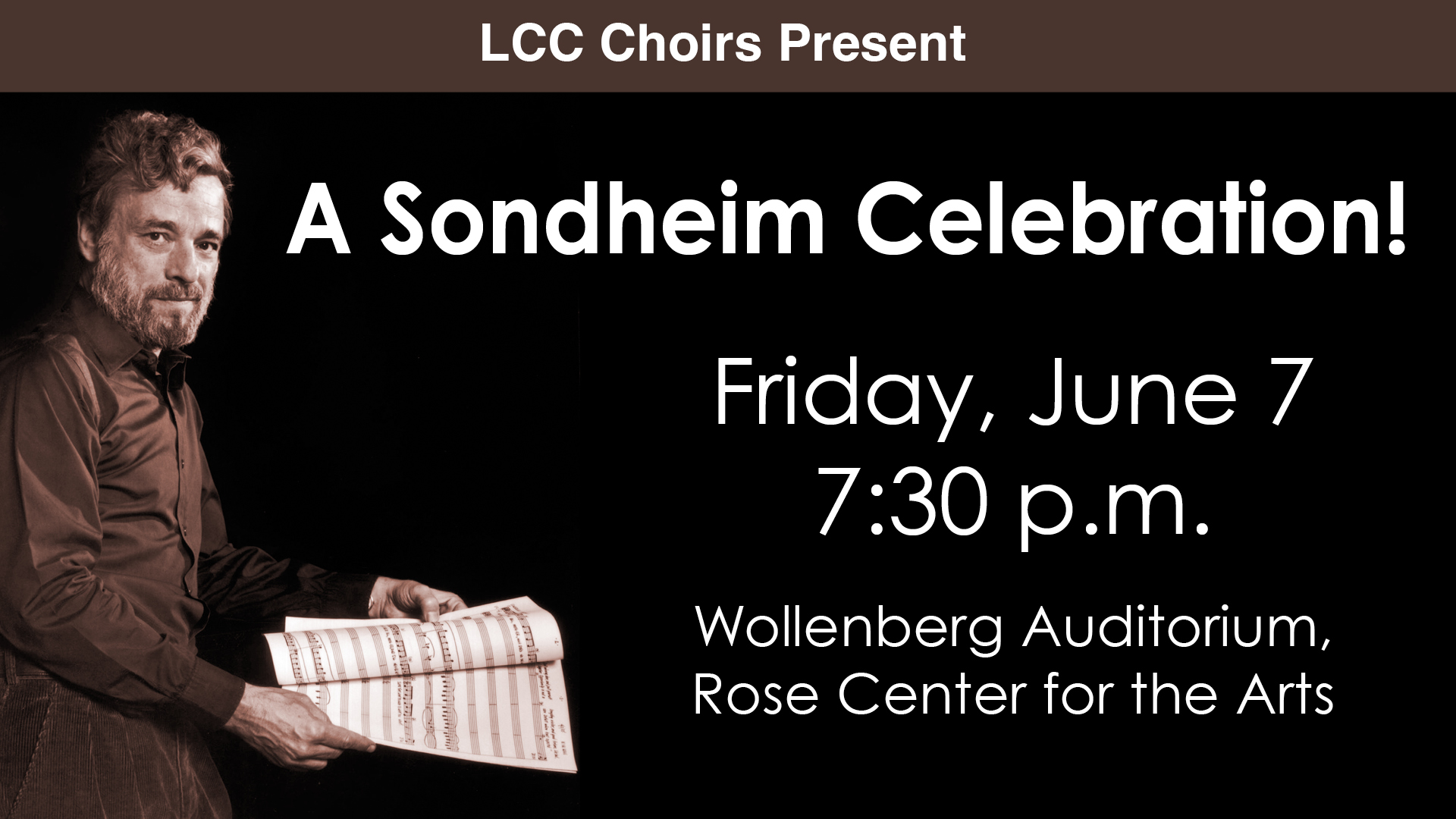 A sondheim celebration June 7th