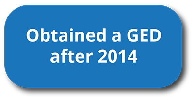 Obtained your GED after 2014?