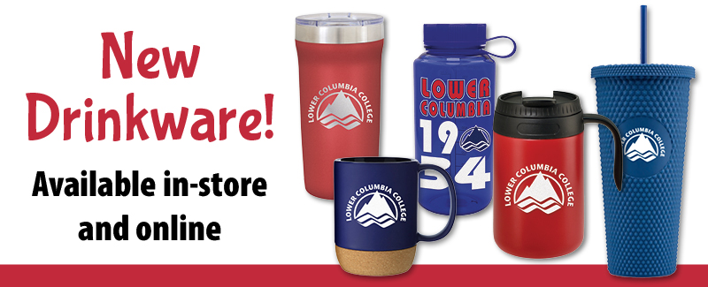 drinkware sale. sports and tumbler cups with LCC logos