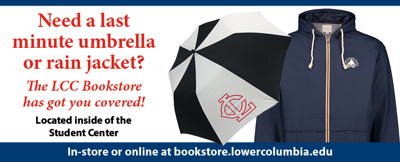 ubrellas available at the LCC bookstore