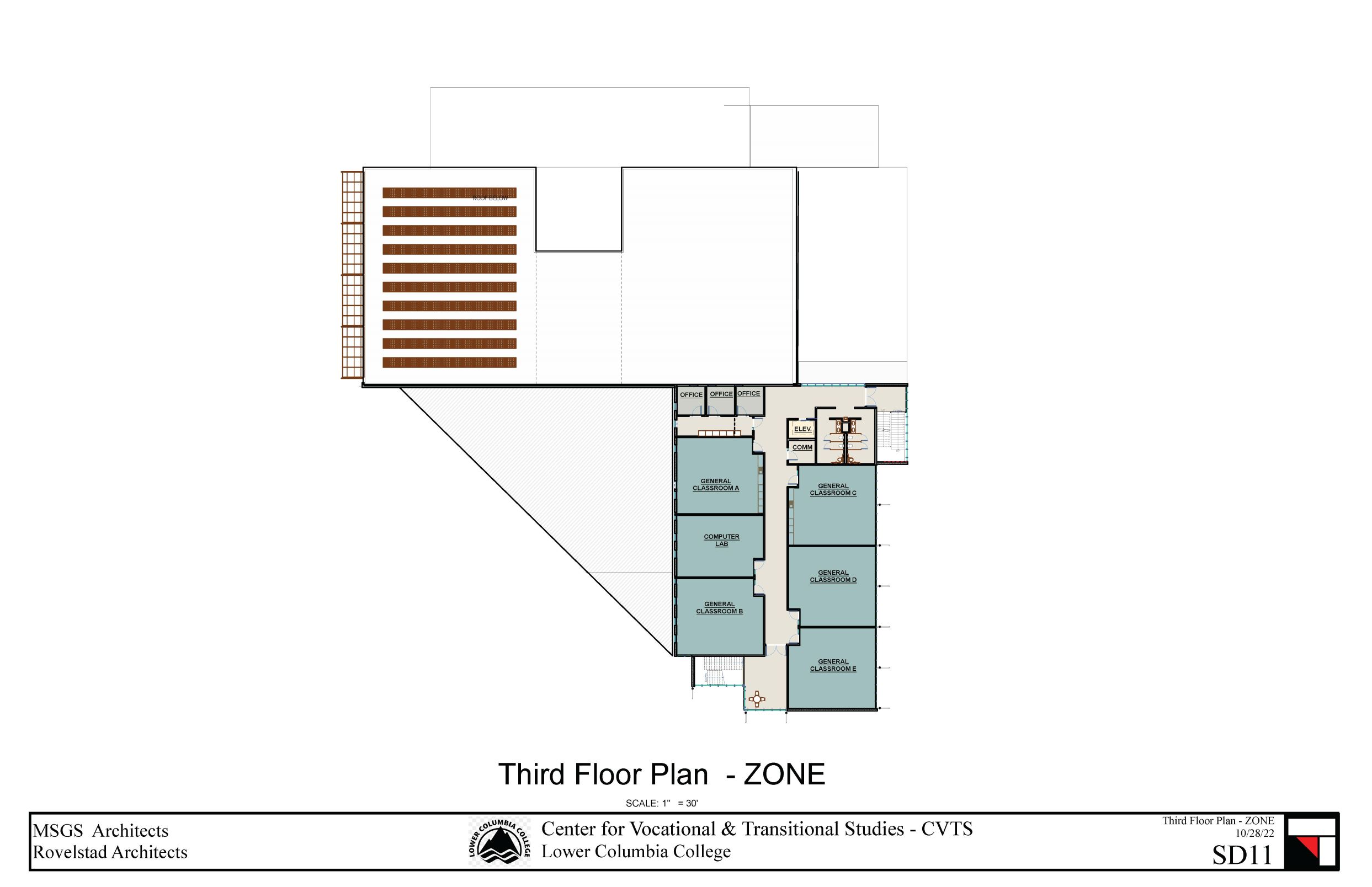Vocational Building Project Third Floor Plans