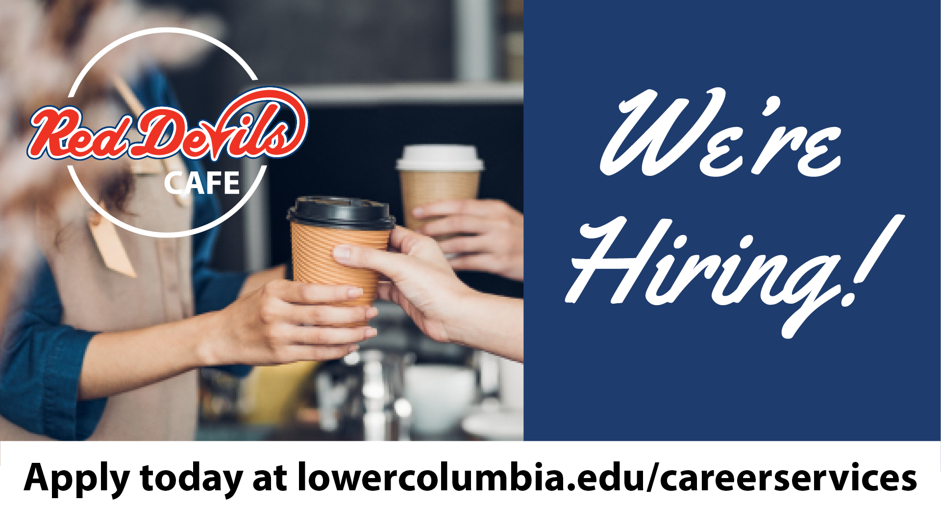 We're hiring barista