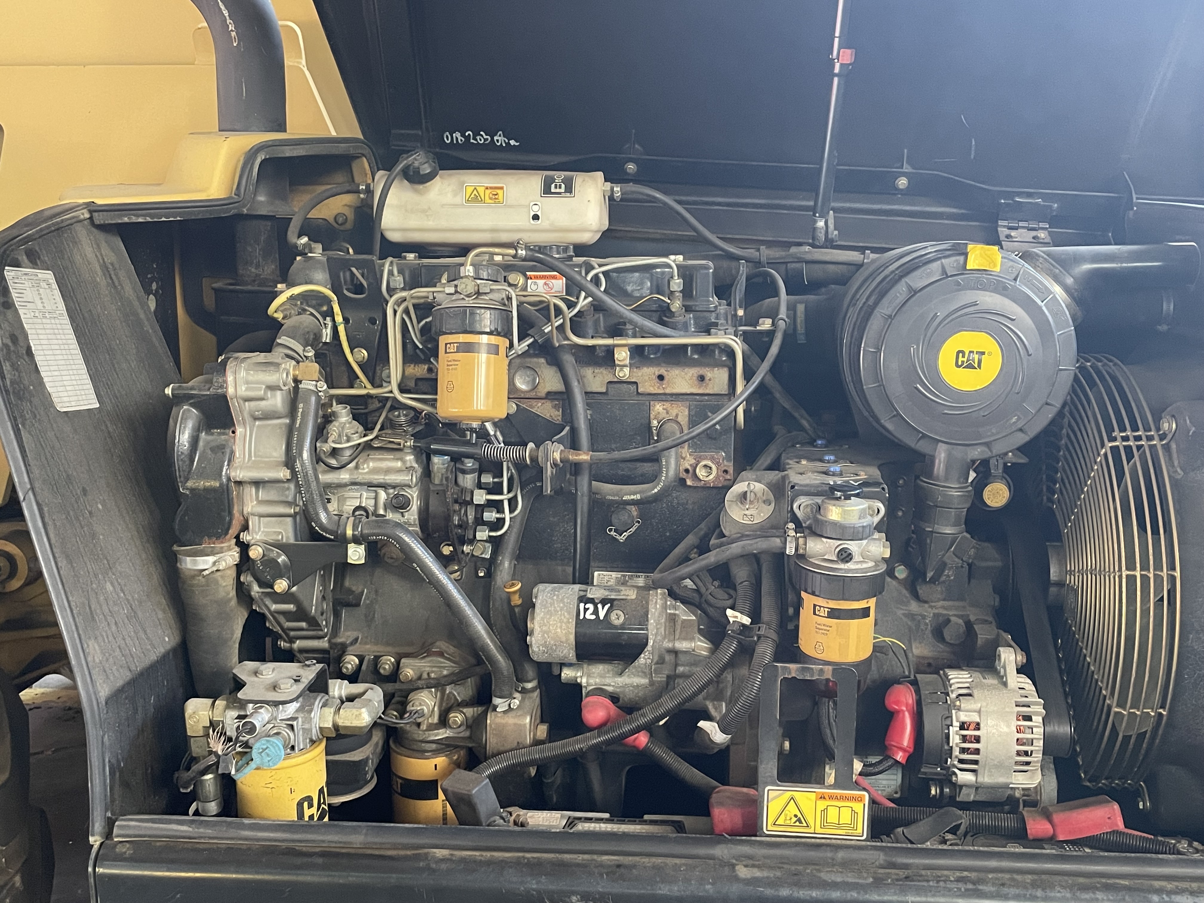 Image of a truck engine