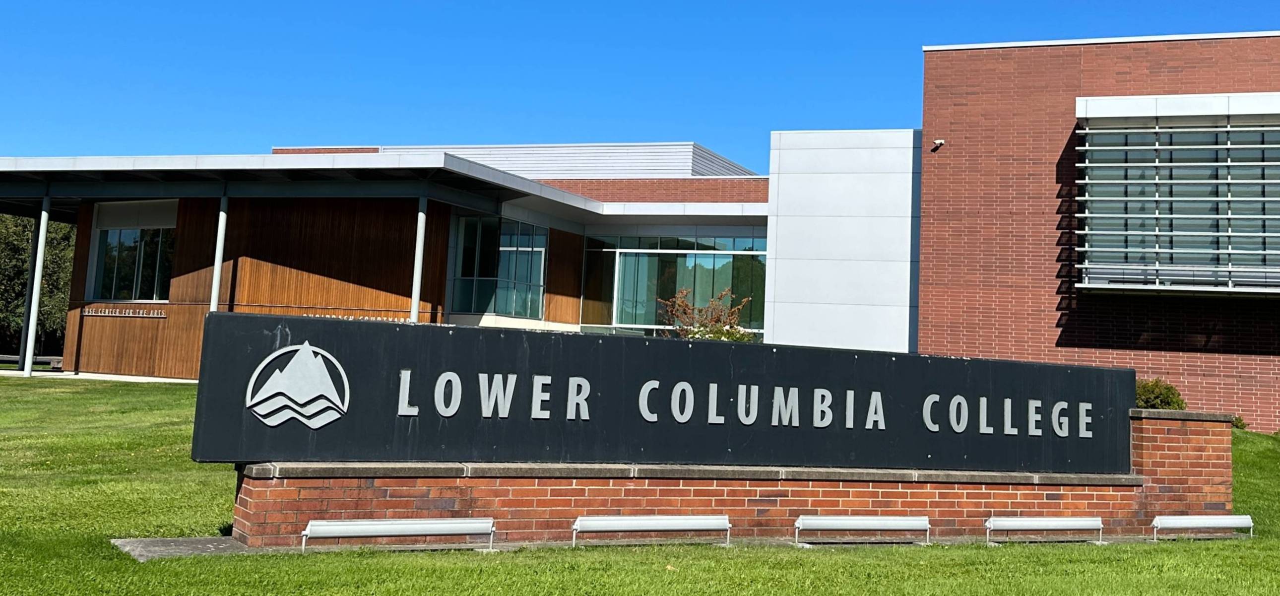Lower Columbia College Sign on campus