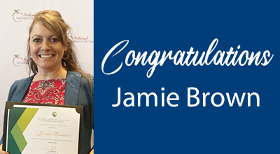 Local Julius A Wendt 5th grade teacher Jamie Brown was awarded the Whites-Reinhardt Award for excellence in teaching agriculture literacy at the conference, themed “Agriculture Elevated.” 