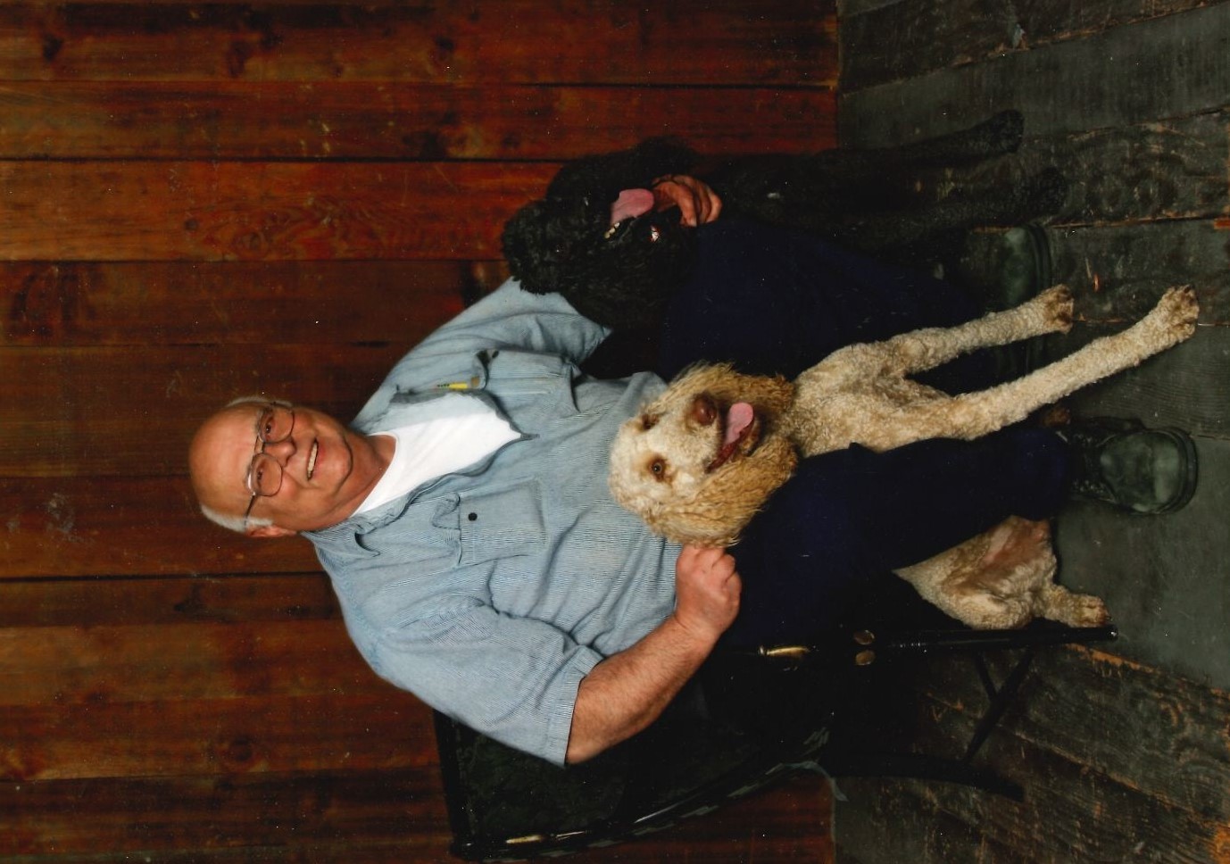 Chuck Klawitter portrait image with dog