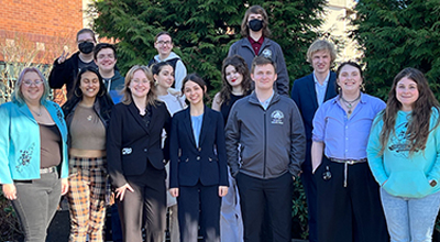The Lower Columbia College Fighting Smelt Speech & Debate Team hosted and competed at the 51st Annual Michael Dugaw Smelt Classic on February 10-11. Nine colleges and universities attended, with 70 students competing across 13 different speech and debate events. 
