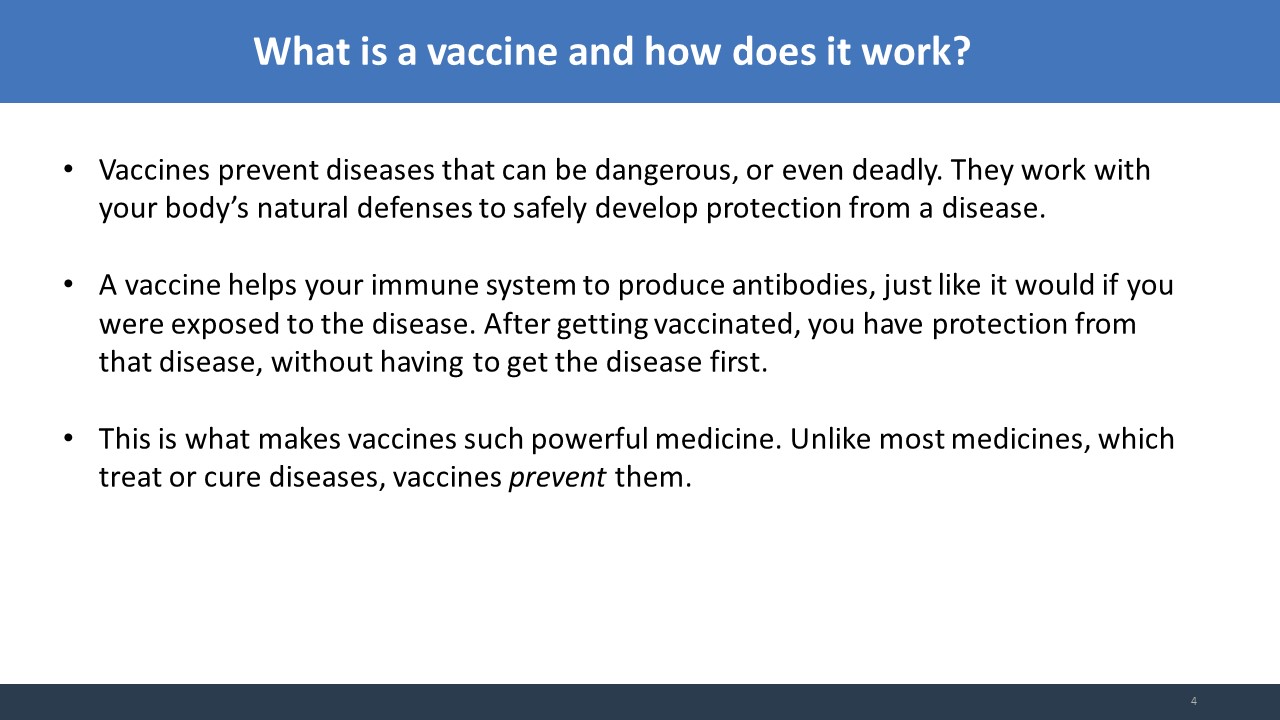 Slide 4 Covid vaccine information