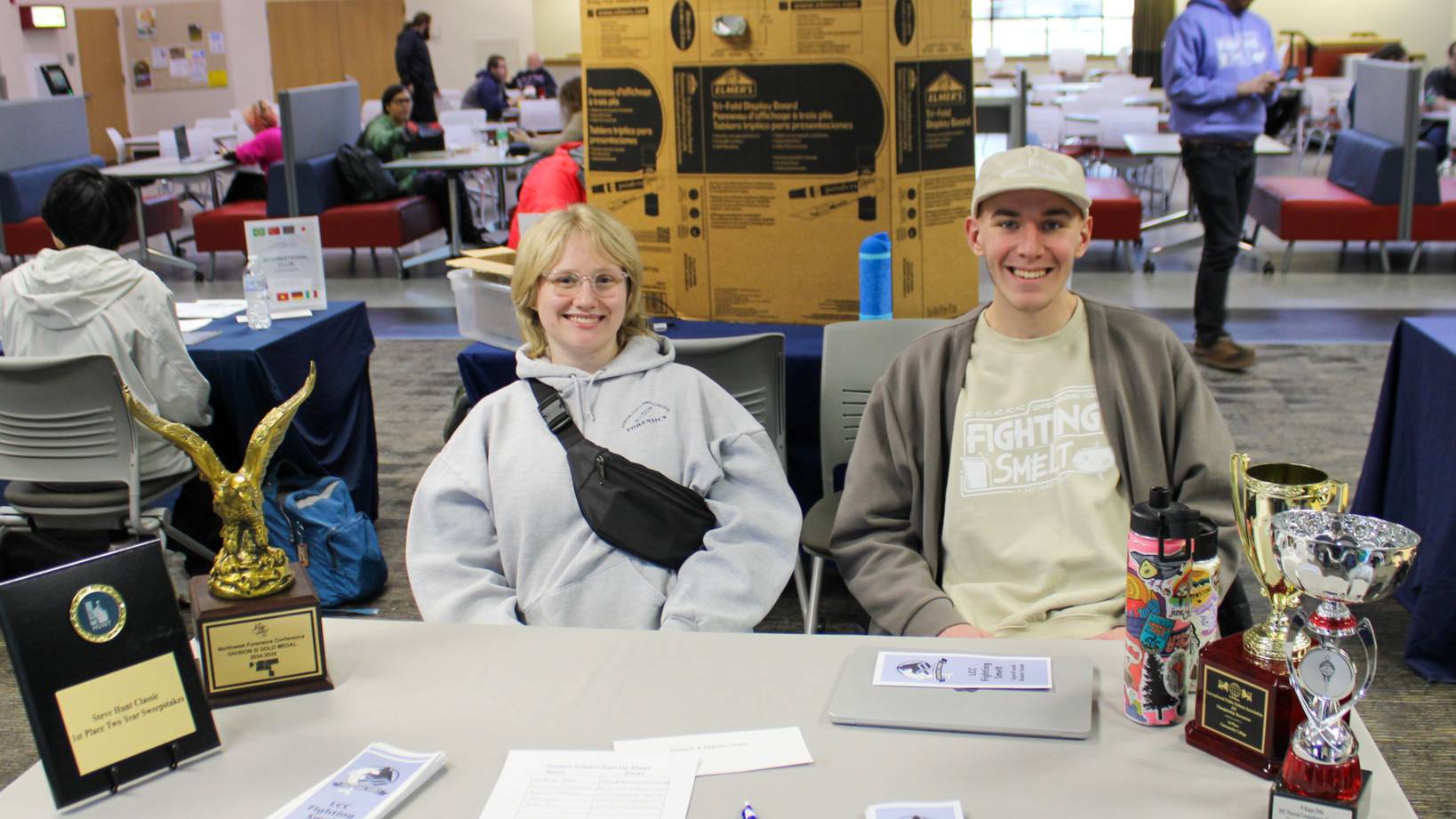 Fighting smelt at the LCC Clubs and Orgs Fair